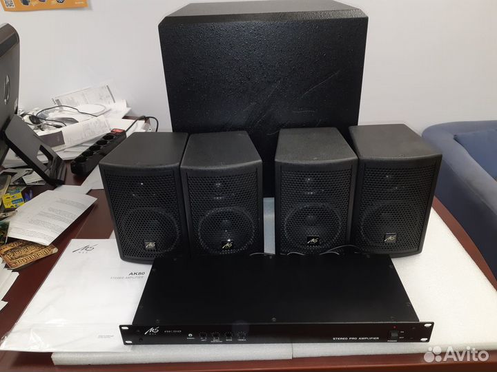 Премиум комплект фонового звука 400Вт новый