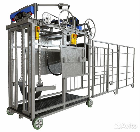 Станок для обработки копыт и фиксации крс