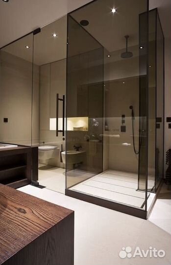 Душевая перегородка без поддона