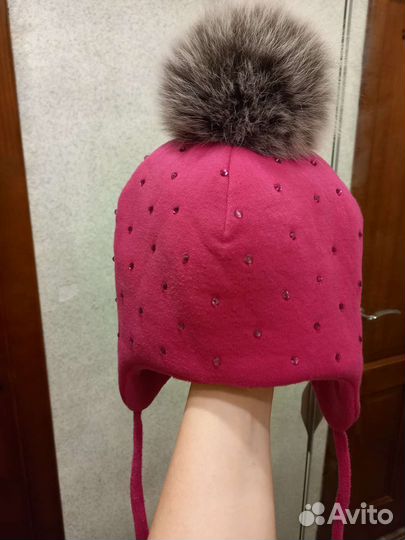 Шапка зимняя для девочки 54 55