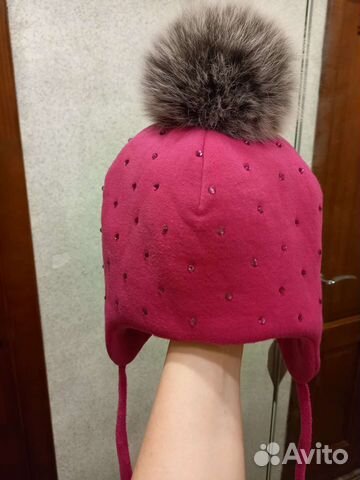 Шапка зимняя для девочки 54 55