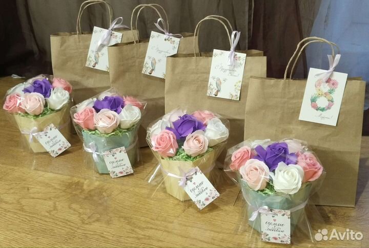 Мыльные розы букеты