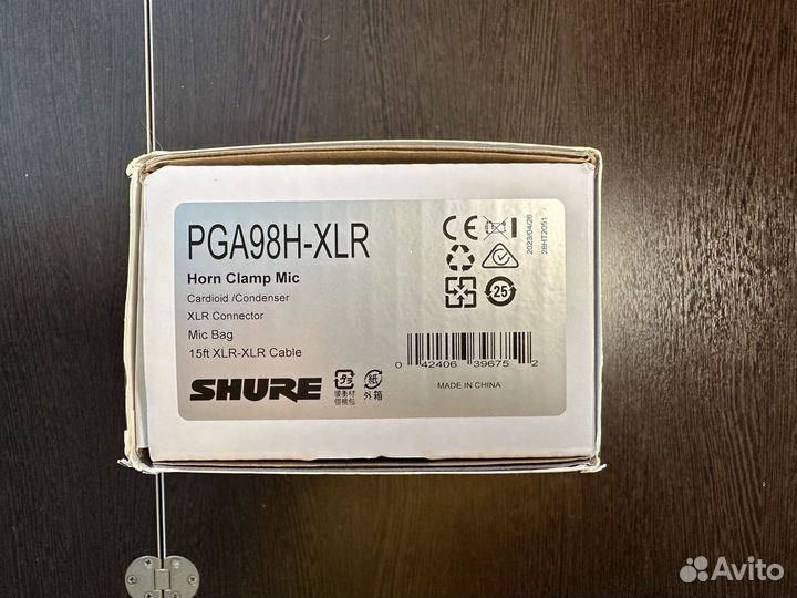 Инструментальный микрофон Shure PGA98H-XLR