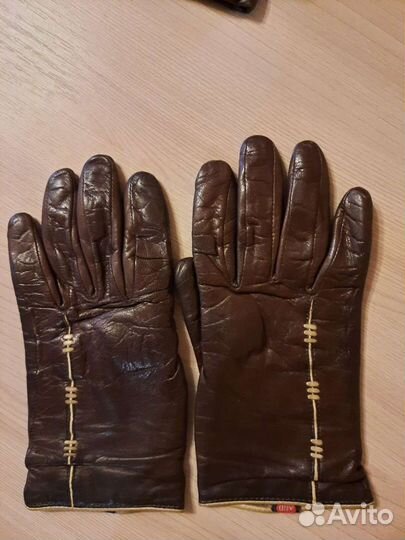 Перчатки кожаные
