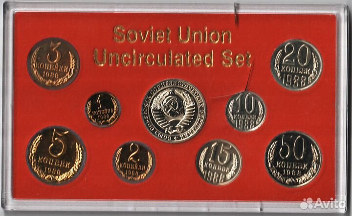 Монеты: наборы 1980г. (олимпийские ), 1988