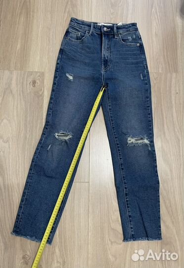 Новые Джинсы stradivarius mom slim 34