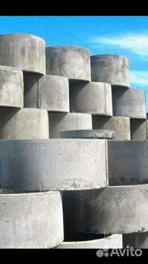 Бетонные кольца,бордюр вибропресованый