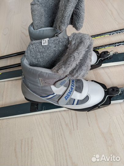 Комплект лыжи, ботинки