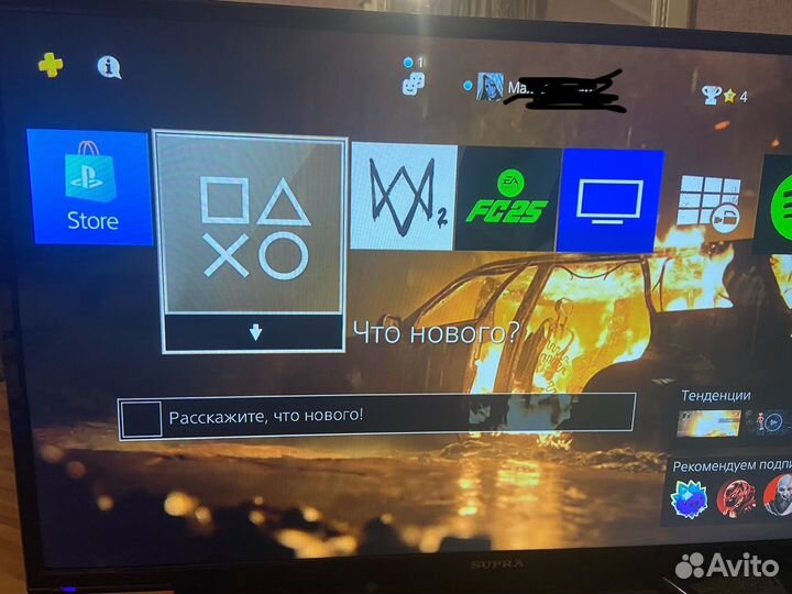 Sony playstation 4 slim (1 терабайт) с играми