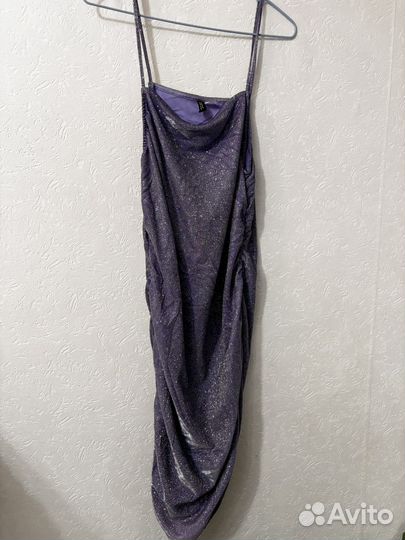 Блестящее платье hm
