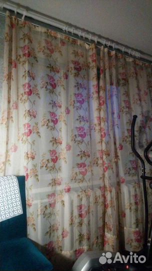 Тюль 2шт 1.5*2.6 каждая