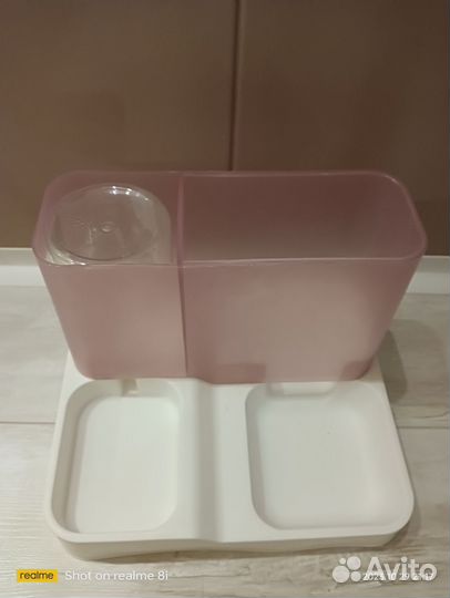 Кормушка и поилка, для кошки