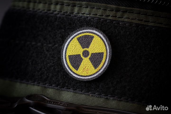 Патч знак радиации, шеврон на сумку
