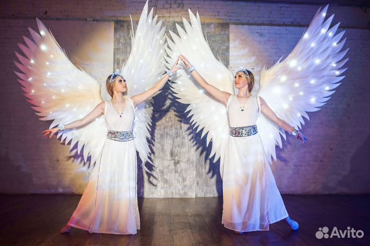 Ангелы световые на свадьбу, юбилей, корпоратив