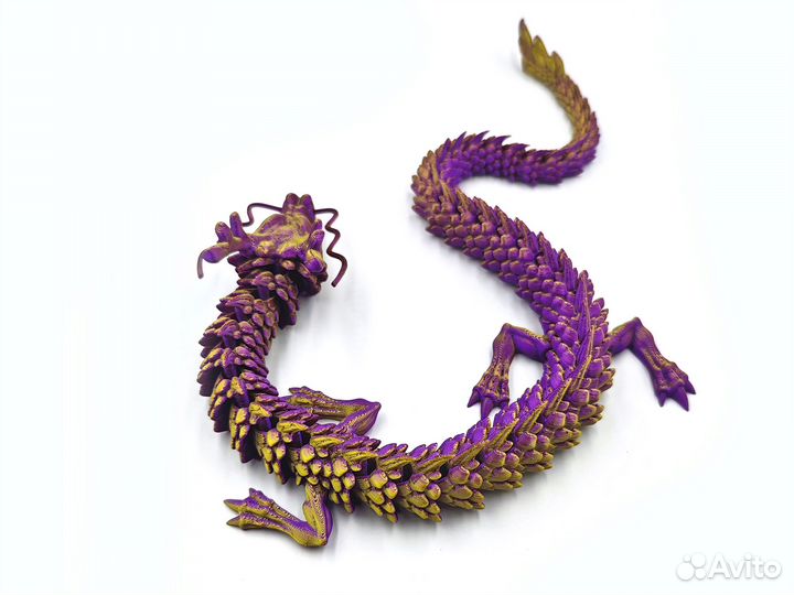 Дракон Подвижный с Усамы, 45 см, игрушка, Gold*Pur