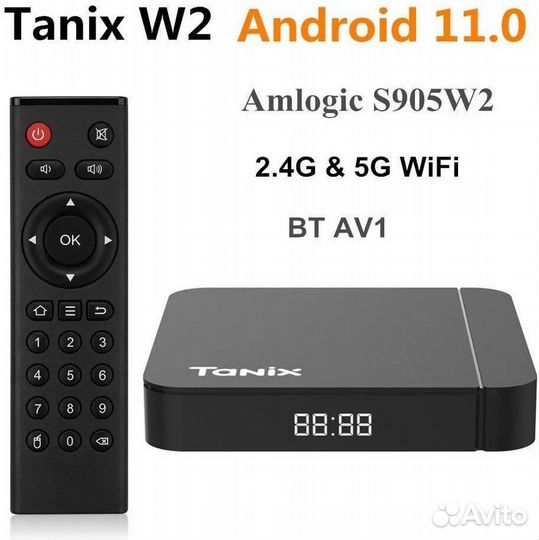 Tanix Медиаплеер W2 Android, 4 гб/32 гб