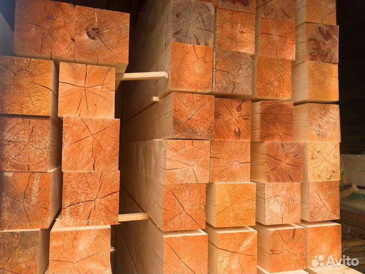 Брус от производителя 150х150мм, 1-2сорт, гост