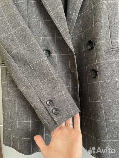 Пиджак mango в клетку