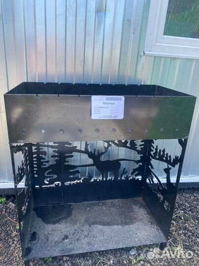 Мангалы в стиле лофт с крышей / костровые чаши