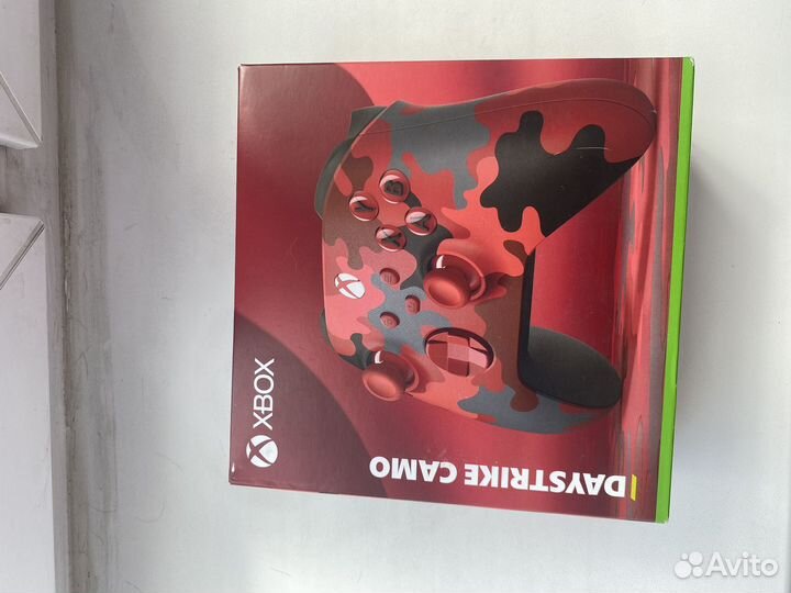 Новый Геймпад Xbox красный камуфляж daystrike