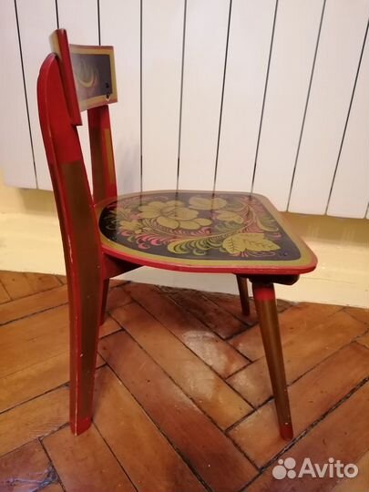 Стул детский СССР хохлома