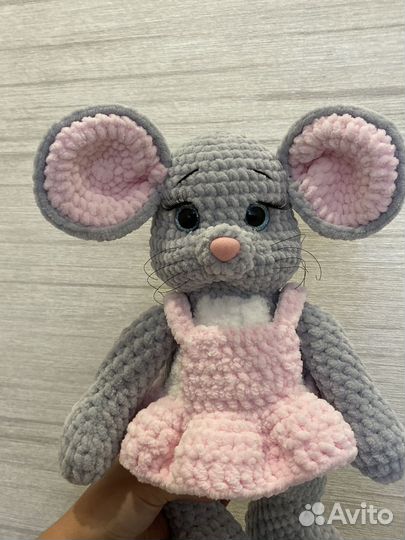 Вязаные игрушки Мышка