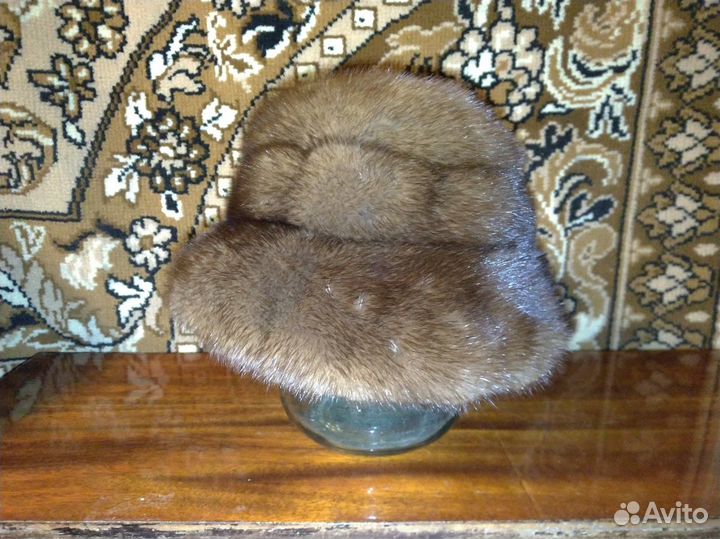 Шапка норковая по типу шляпы, б/у