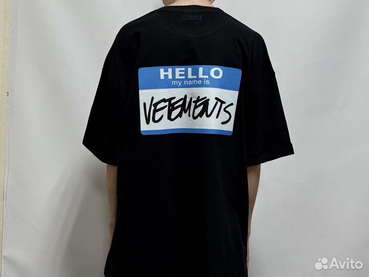 Футболка Vetements hello