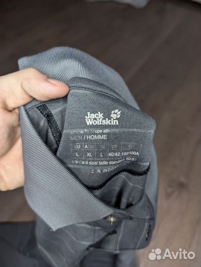 Поло Jack Wolfskin серое L