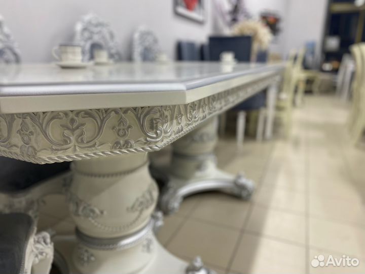 Стол Голд большой под мрамор