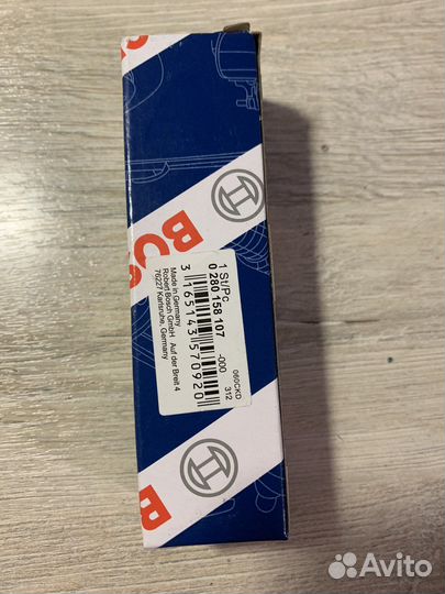 Топливная форсунка Bosch 0280158107 за 4шт