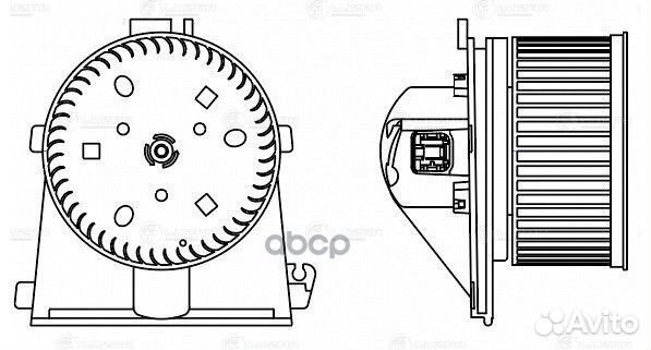 Э/вентилятор отоп. для а/м VW Passat B5 (96) /Audi