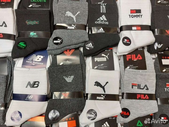 Носки Nike Adidas Puma Reebok