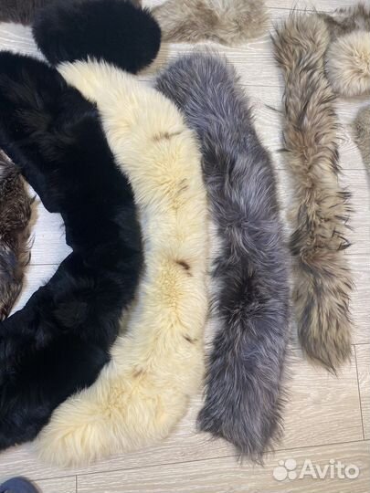 Воротники песца и чернобурки