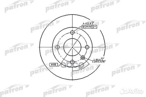 Диск тормозной передн ford: escort V 90-92, ESC