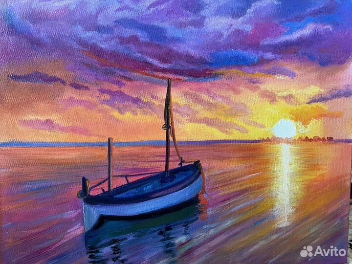 Картина маслом холст