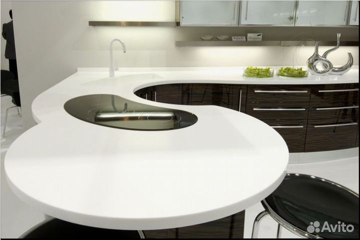 Столешница из мрамора, гранита, кварца, оникса