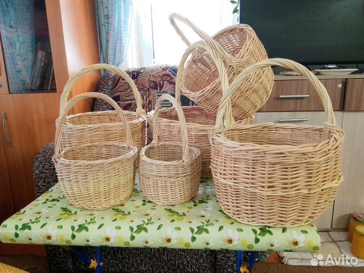 Корзины плетеные из лозы