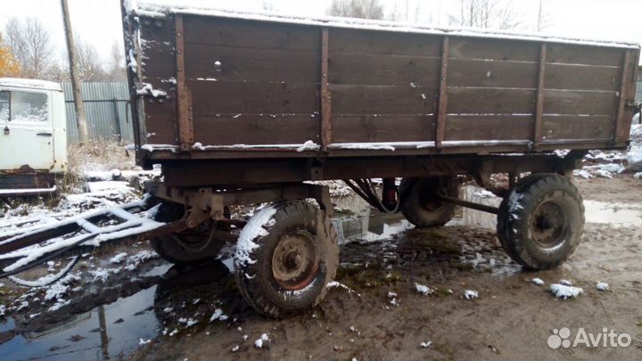 Вывоз мусора трактор с телегой