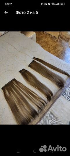 Волосы на заколках