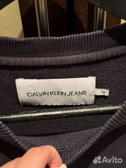 Свитшот мужской calvin klein синий М оригинал