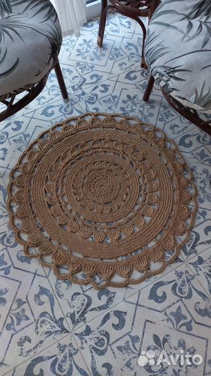 Джутовый коврик