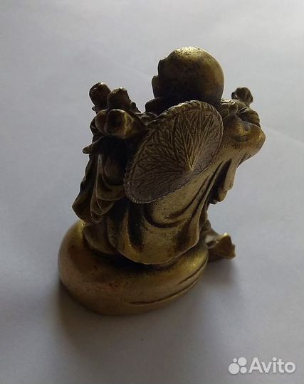 Будда Хотэй - Китайская статуэтка из Бронзы ru*634