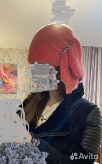 Шапка норковая женская