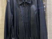 Куртка мужская кожаная черная Parmigiani (Италия)