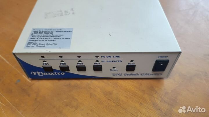 Maxxtro cpu switch cas-431