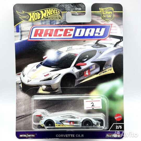 Hot Wheels Premium Corvette c8.R #2