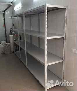 Стеллажи складские бу, полки перфор. и цельные