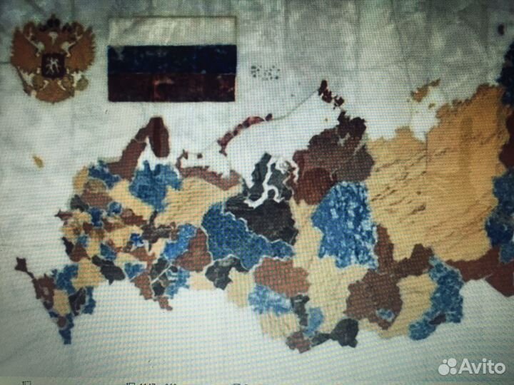 Карта свердловской области из камня