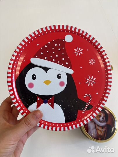 Жестяная коробка красивая 3 штуки